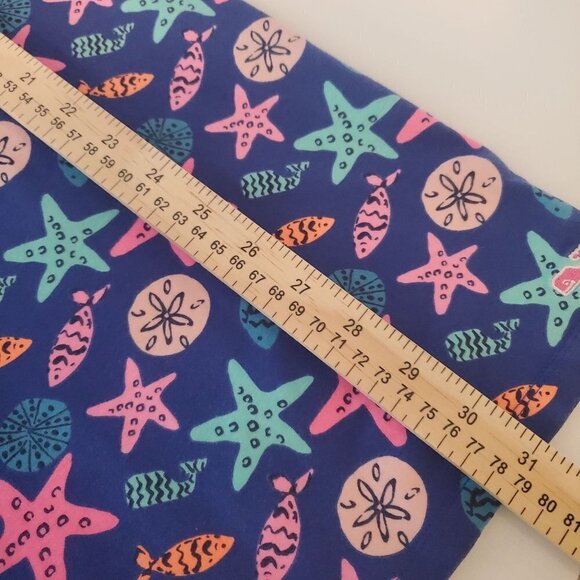 Vineyard Vines Dress Girls L Large Sea Critters Royal Ocean Soft Jersey Knit - Picture 5 of 10